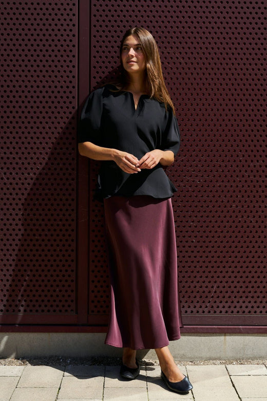 Neo Noir - Bovary Skirt - Burgundy Nederdele 