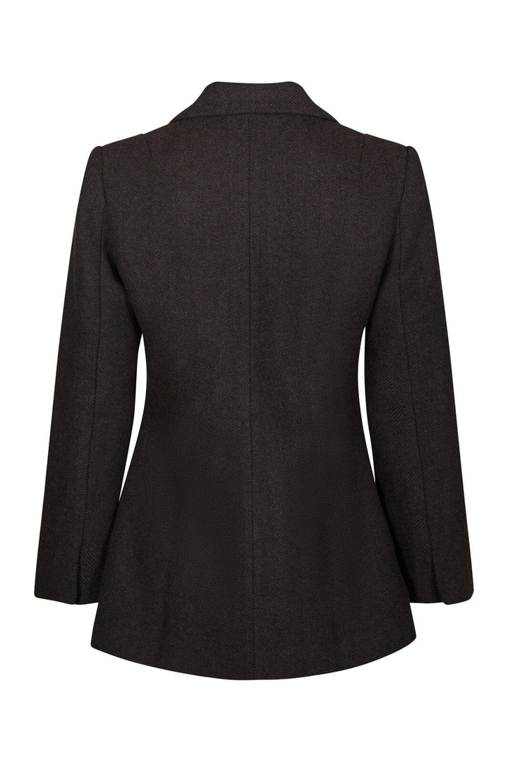 Neo Noir - Bowie Herringbone F Blazer 168544 - 676 - Dark Brown