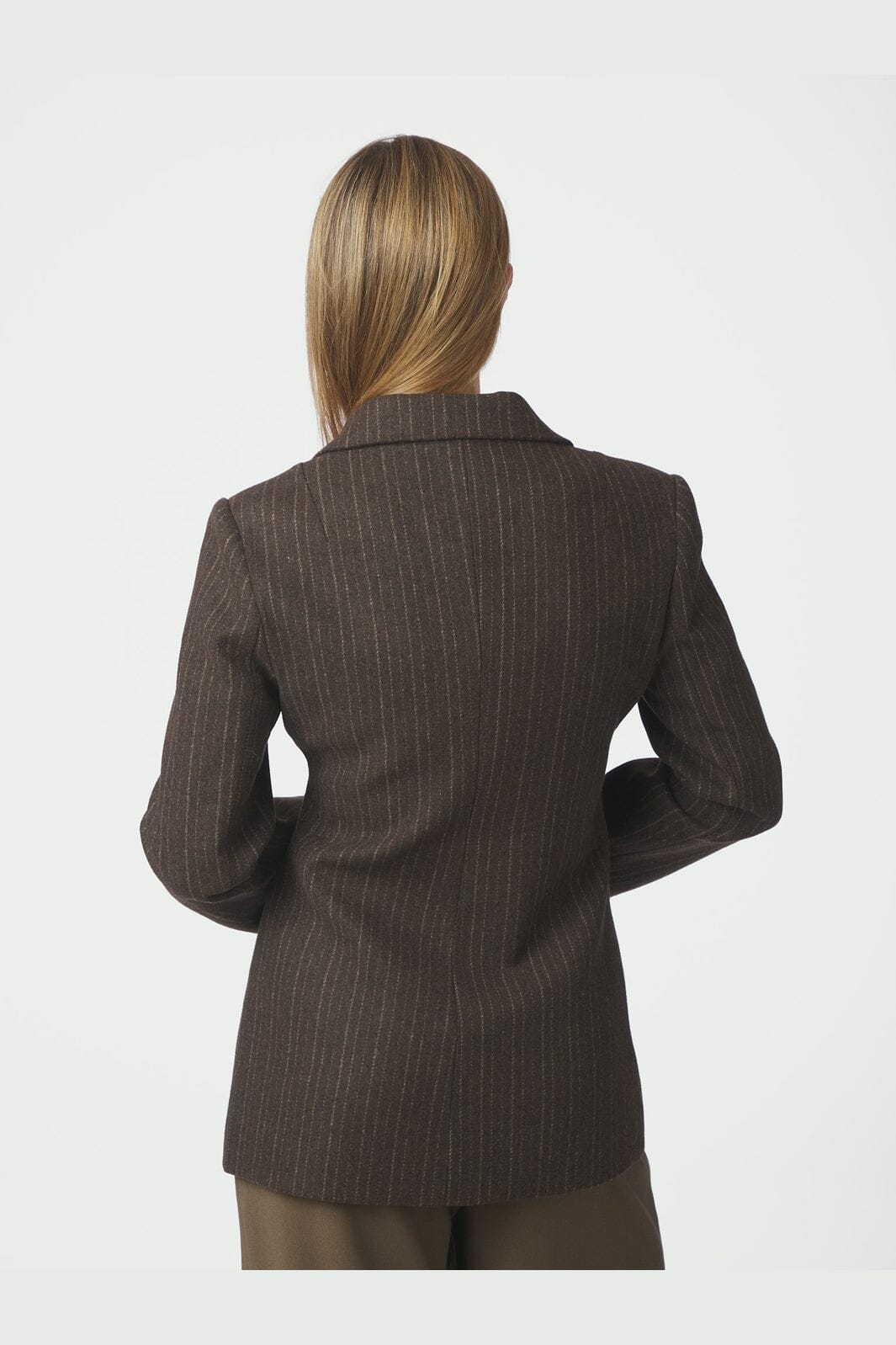 Neo Noir - Bowie Stripe Blazer 168519 - 210 - Brown