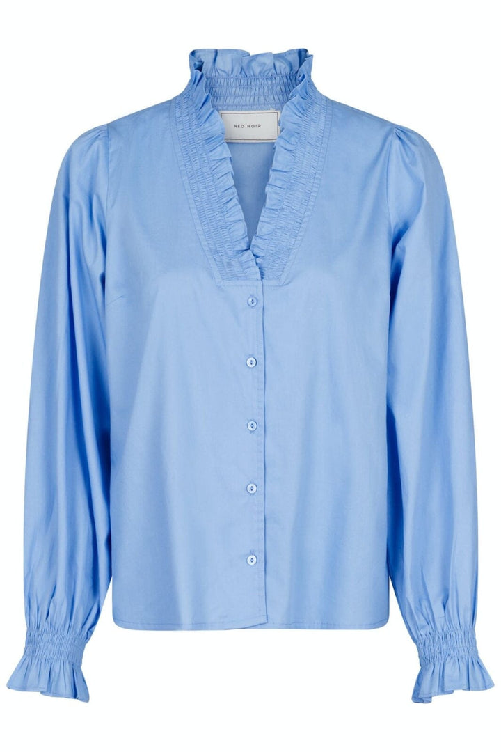 Neo Noir - Brielle Solid Shirt - SKY BLUE