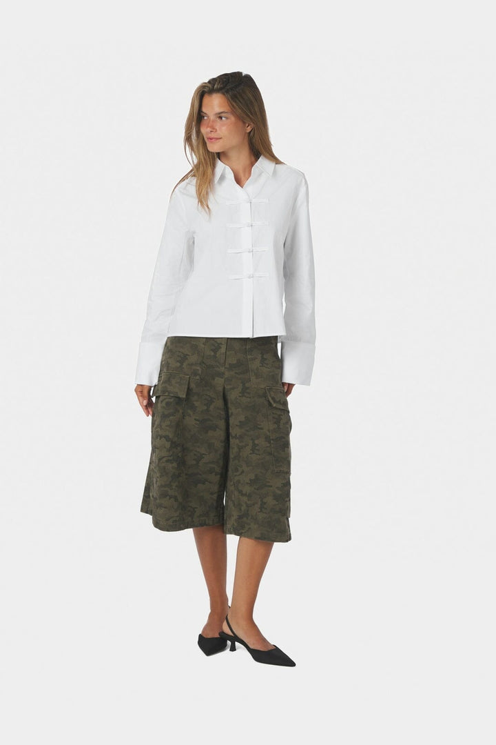 Neo Noir - Cam Poplin Shirt 170424 - 121 - Off White