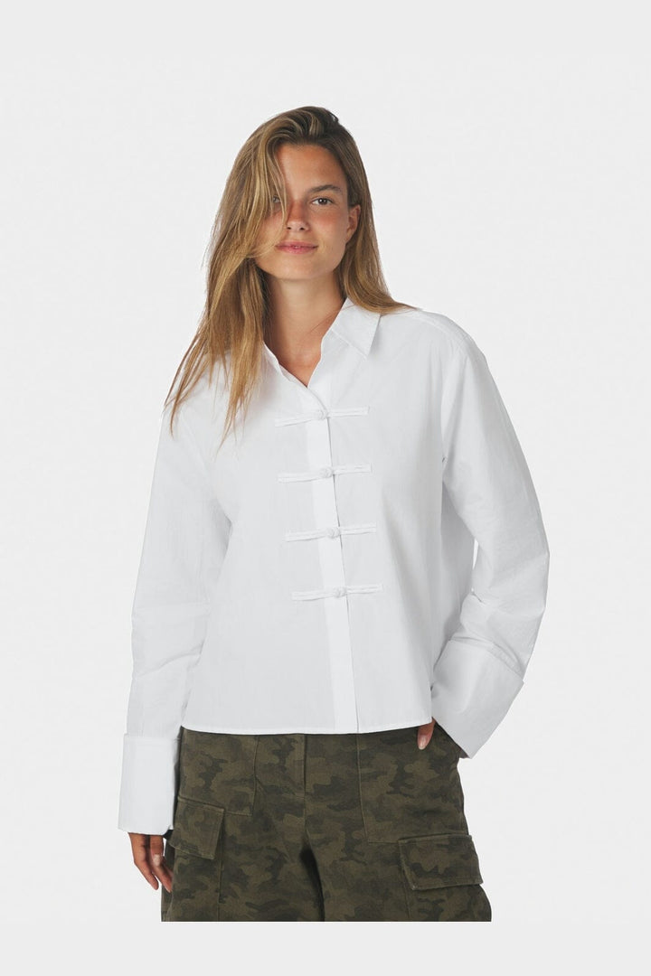 Neo Noir - Cam Poplin Shirt 170424 - 121 - Off White