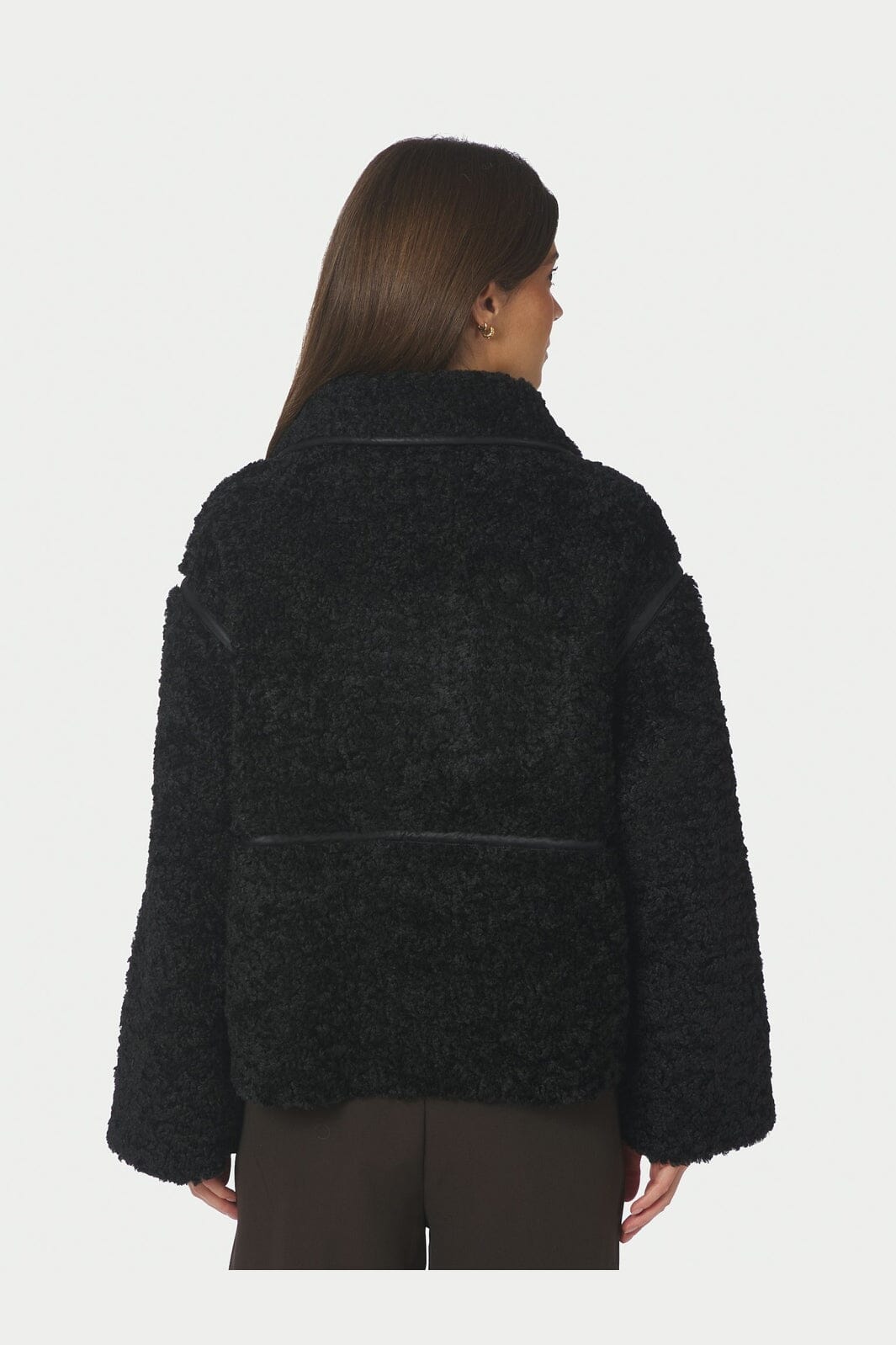 Neo Noir - Castor Faux Fur Jacket 164862 - 100 - Black