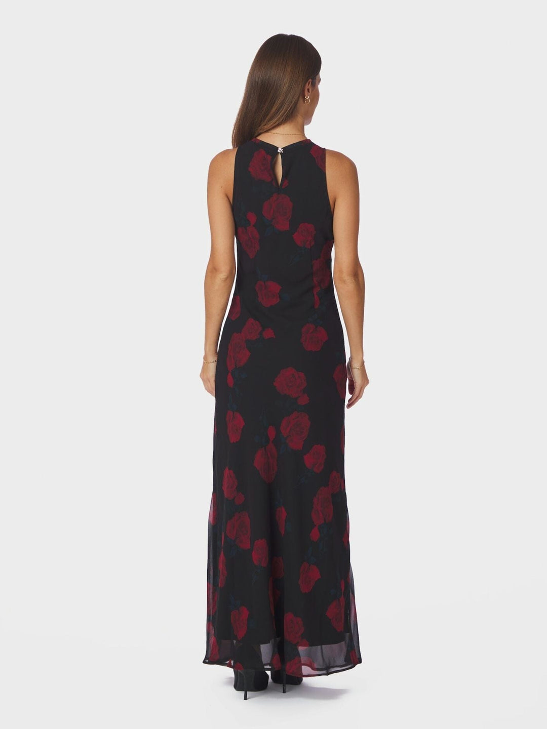 Neo Noir - Celinie Rose Dress 167232 - 100 - Black Kjoler 