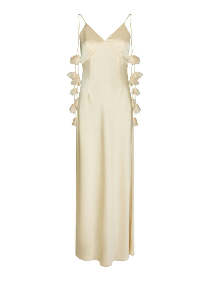 Neo Noir - Colly Heavy Sateen Dress 166978 - 191 - Light Yellow Kjoler 