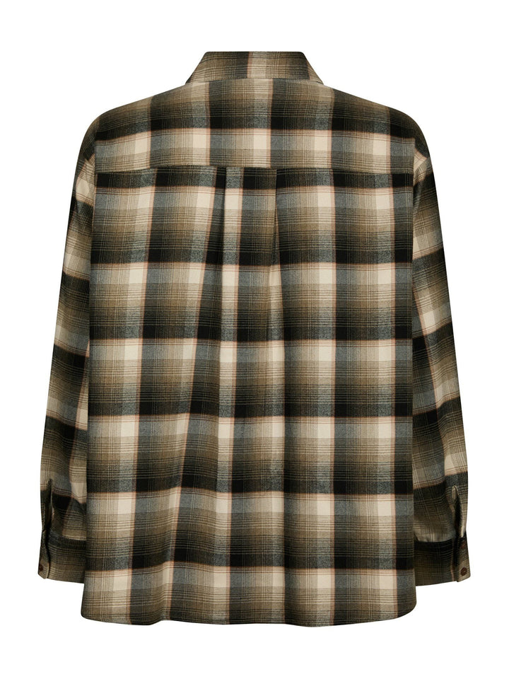 Neo Noir - Dalma Flannel Check Shirt 171678 - 151 - Army Skjorter 