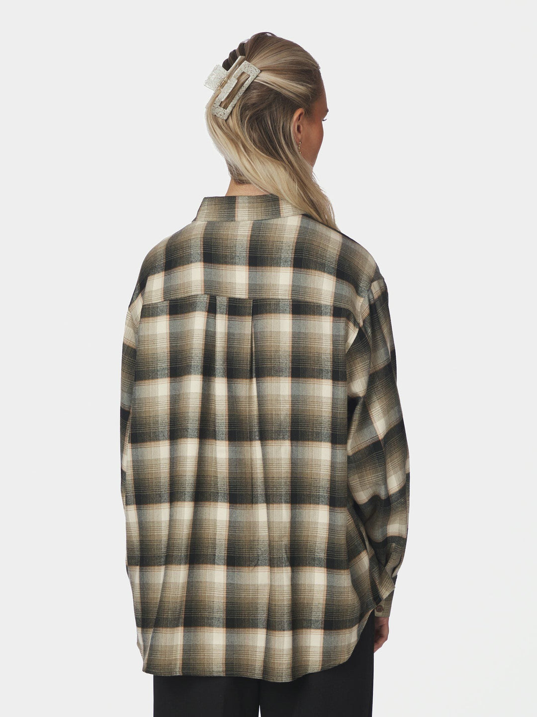 Neo Noir - Dalma Flannel Check Shirt 171678 - 151 - Army Skjorter 