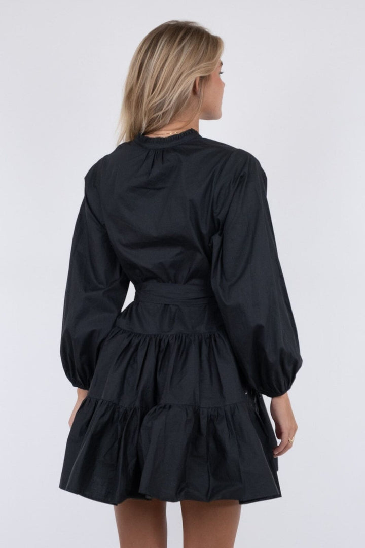 Neo Noir - Debbie Poplin Dress - Black