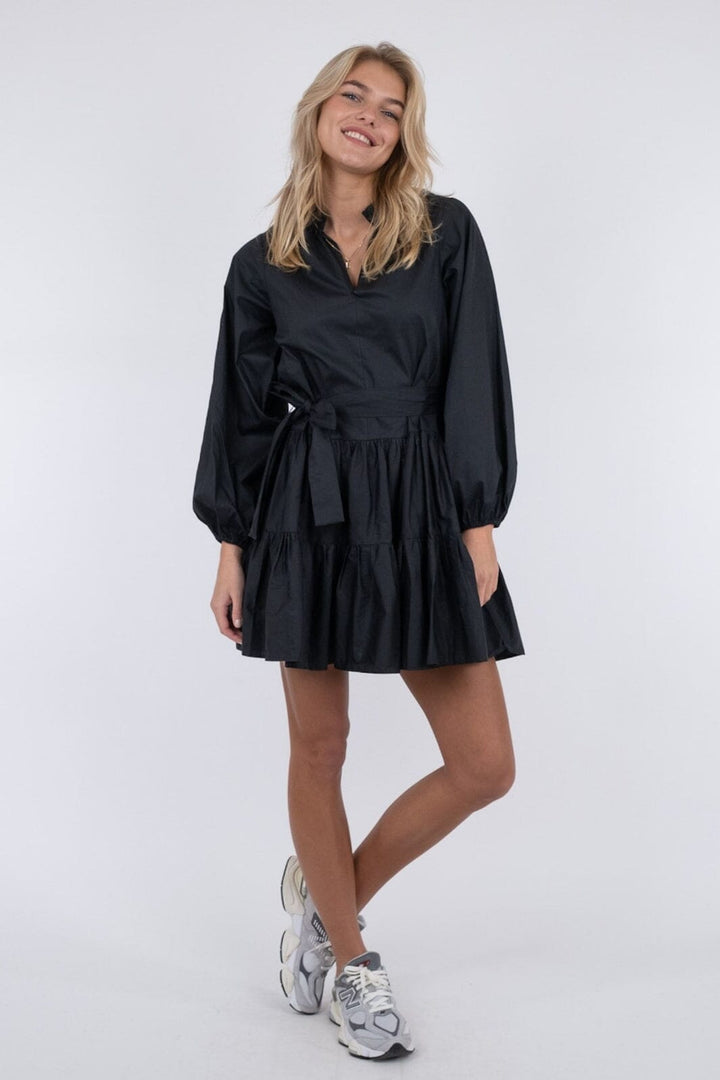 Neo Noir - Debbie Poplin Dress - Black