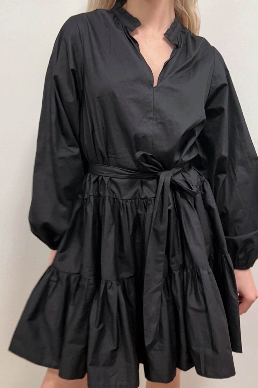 Neo Noir - Debbie Poplin Dress - Black