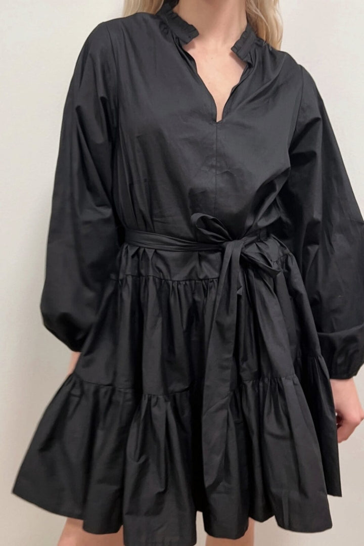 Neo Noir - Debbie Poplin Dress - Black