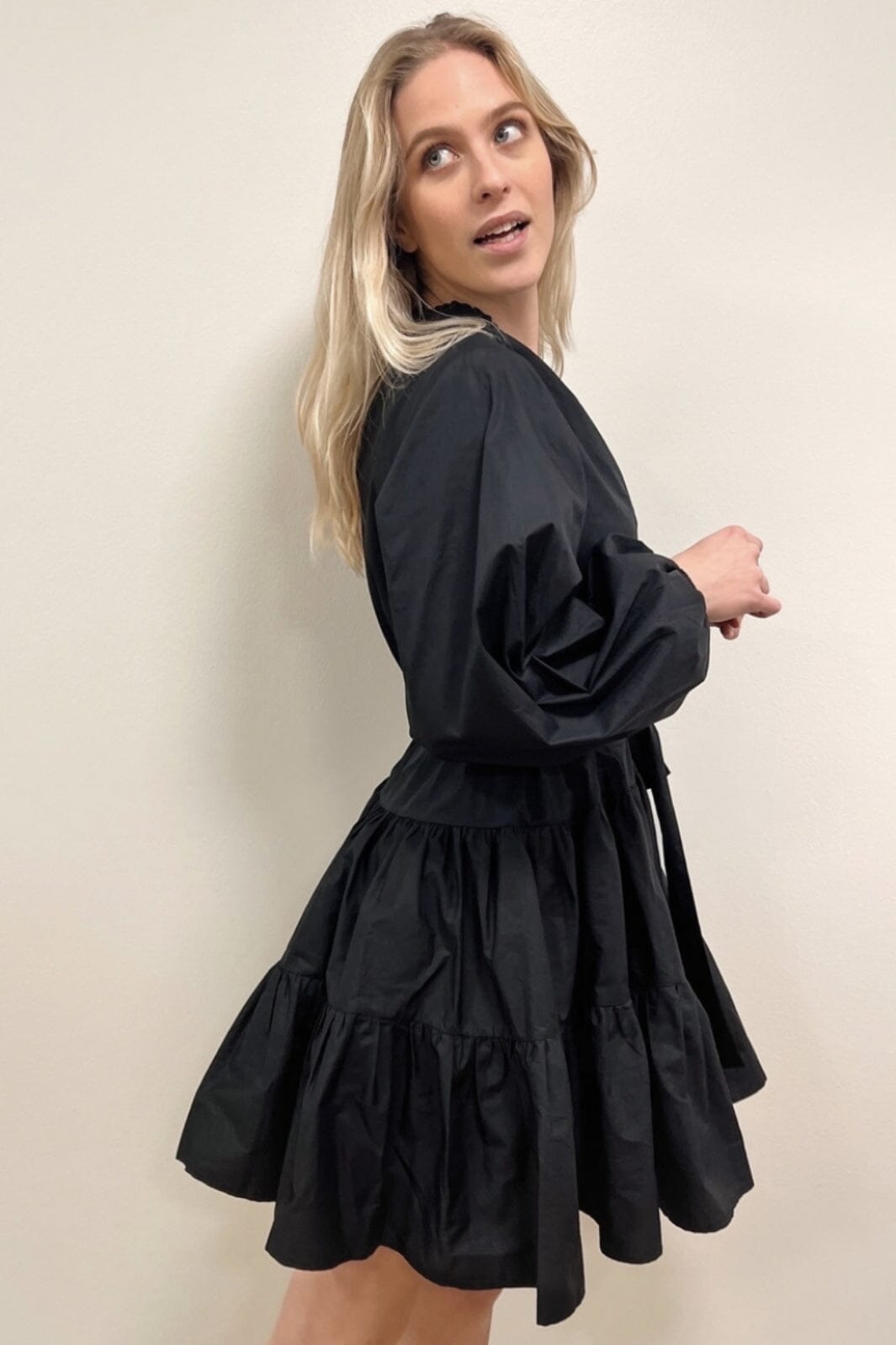Neo Noir - Debbie Poplin Dress - Black