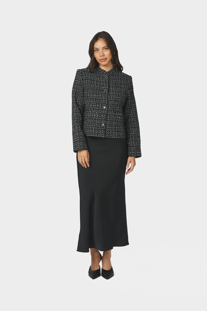 Neo Noir - Denisa Boucle Jacket 170180 - 100 - Black
