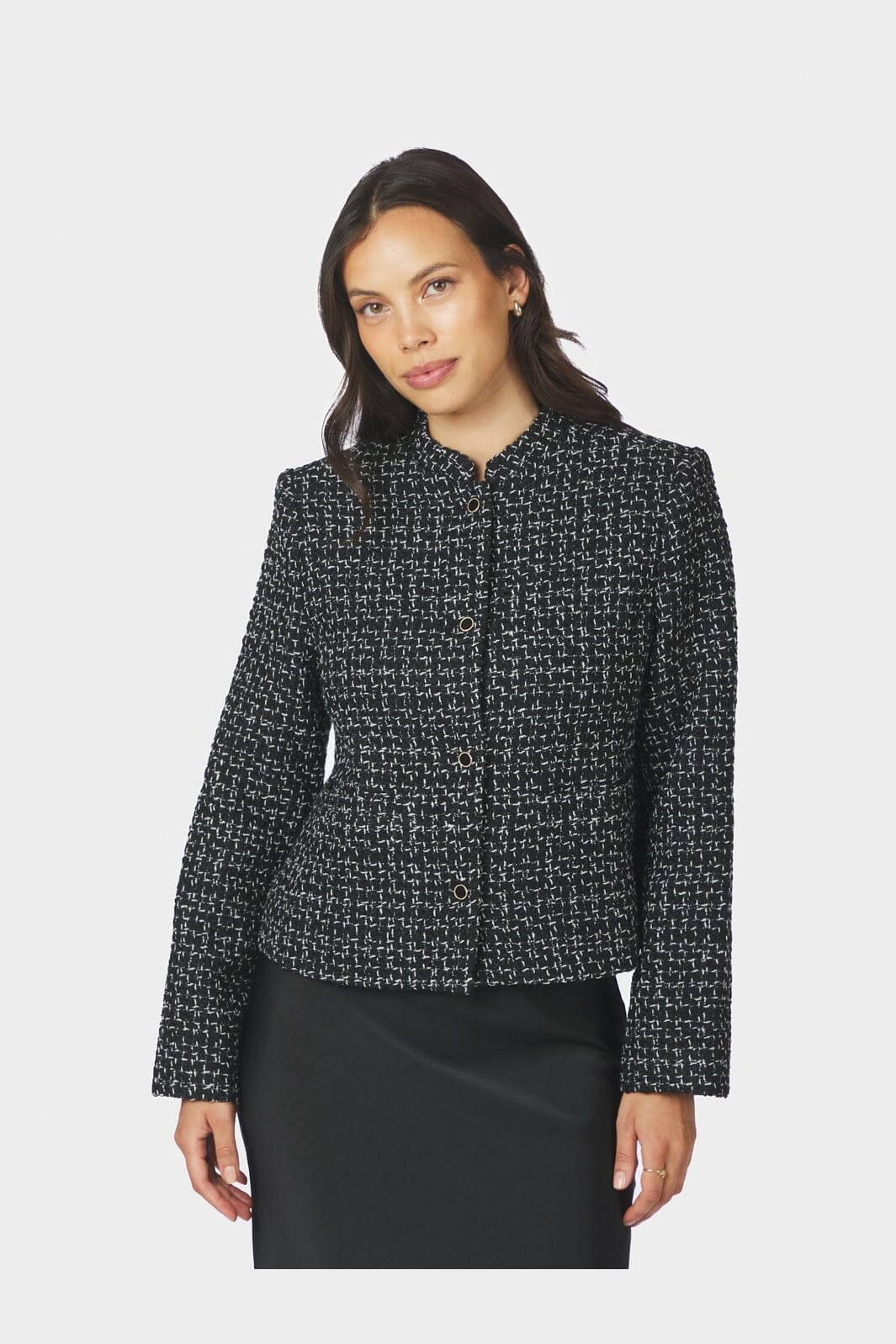 Neo Noir - Denisa Boucle Jacket 170180 - 100 - Black