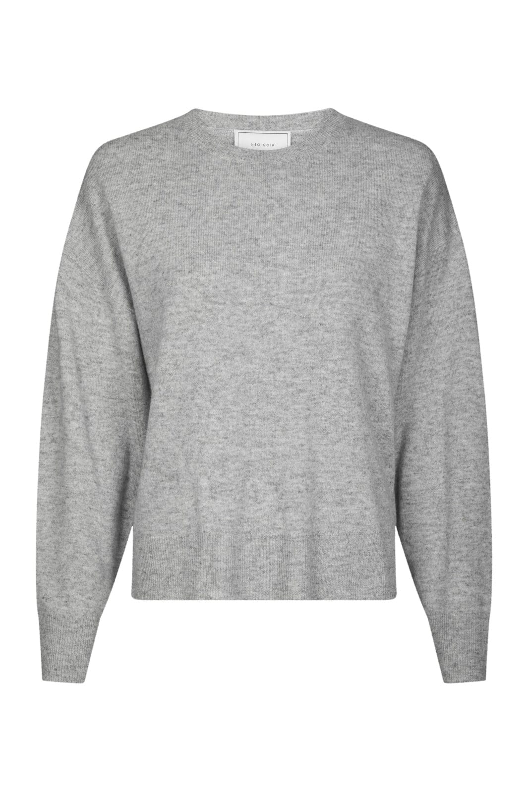 Neo Noir - Detri Wool Knit Blouse 167774 - 133 - Grey Melange