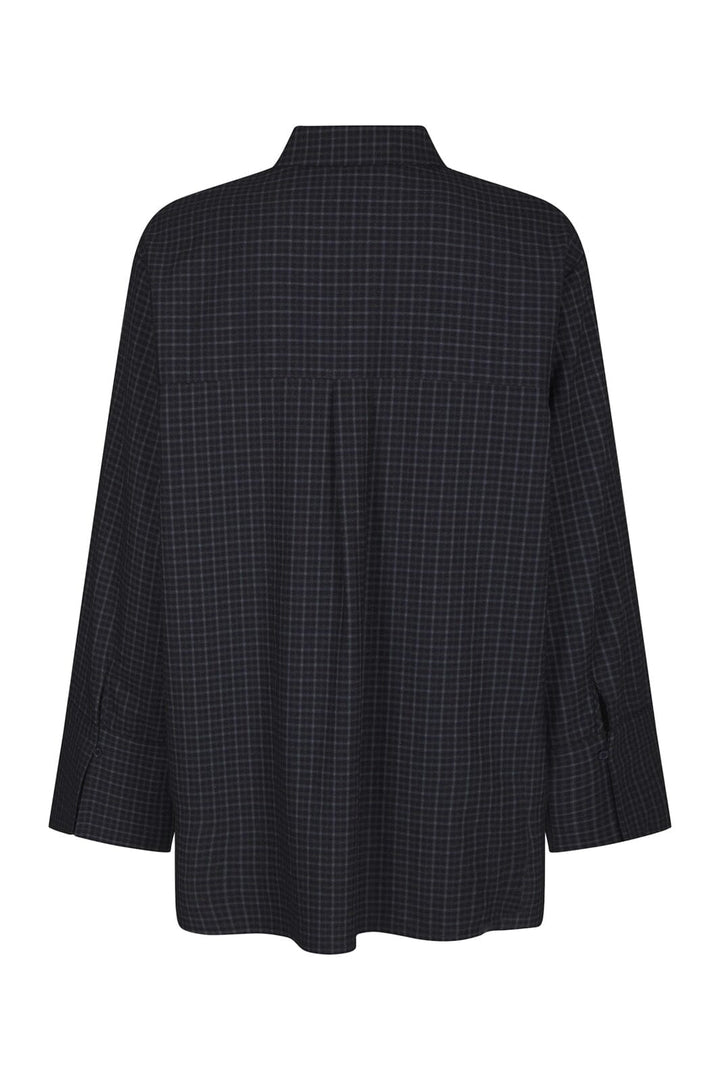 Neo Noir - Dita Check Shirt 170763 - 534 - Dark Blue