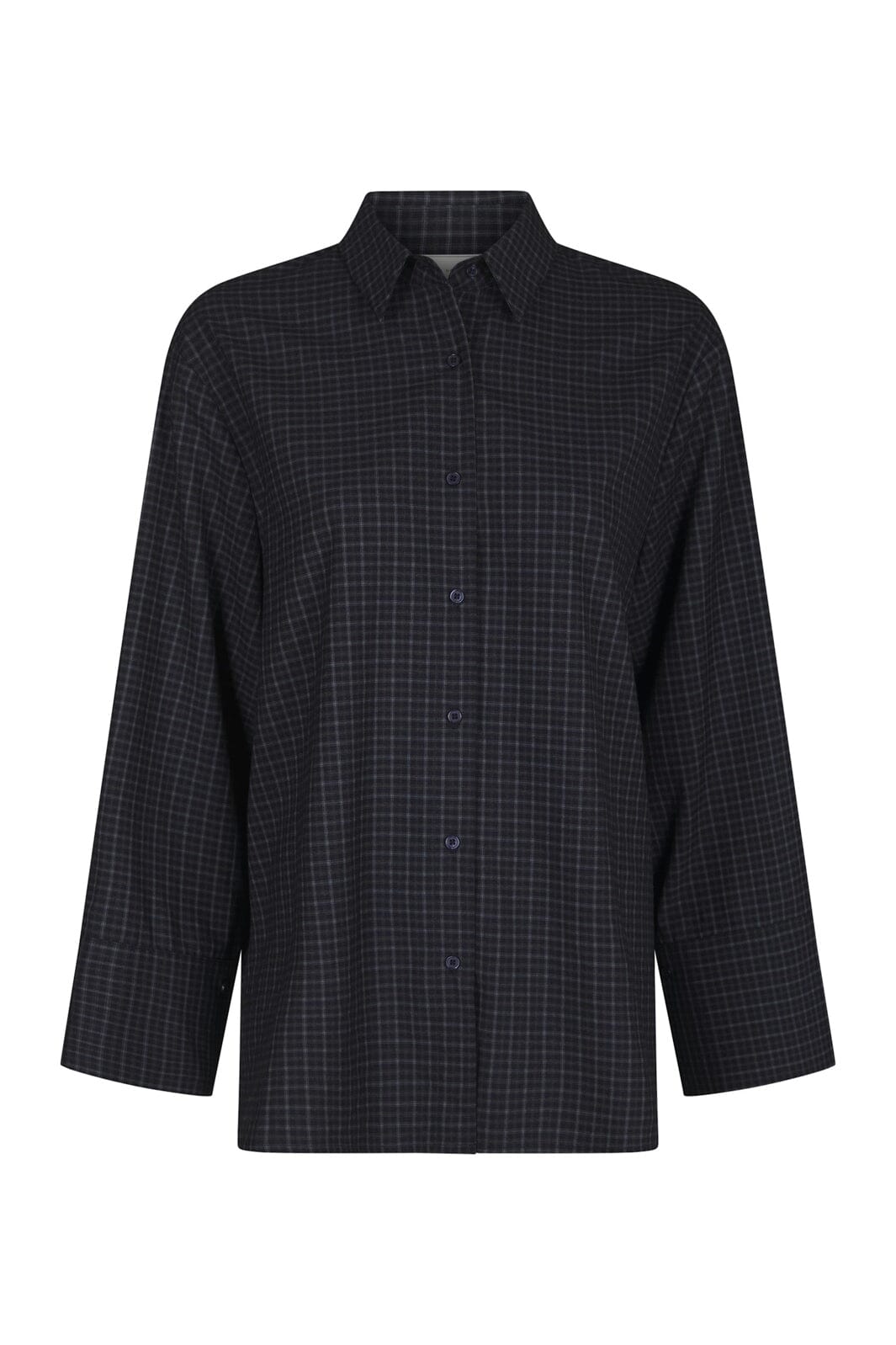 Neo Noir - Dita Check Shirt 170763 - 534 - Dark Blue