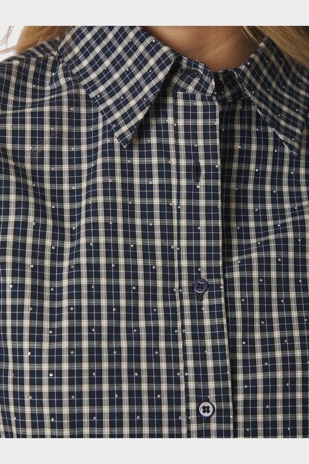 Neo Noir - Drew Check Bedaz Shirt 170198 - 534 - Dark Blue