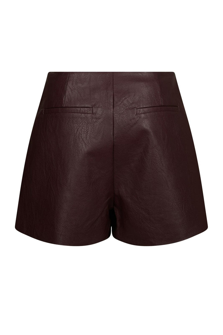 Neo Noir - Elayne Faux Leather Skorts 169802 - 162 - Bordeaux