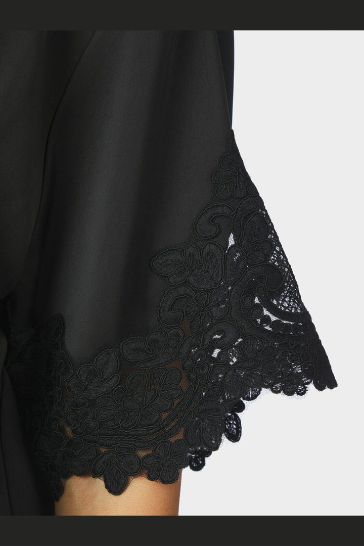 Neo Noir - Elle Heavy Sateen Lace Top 170661 - 100 - Black