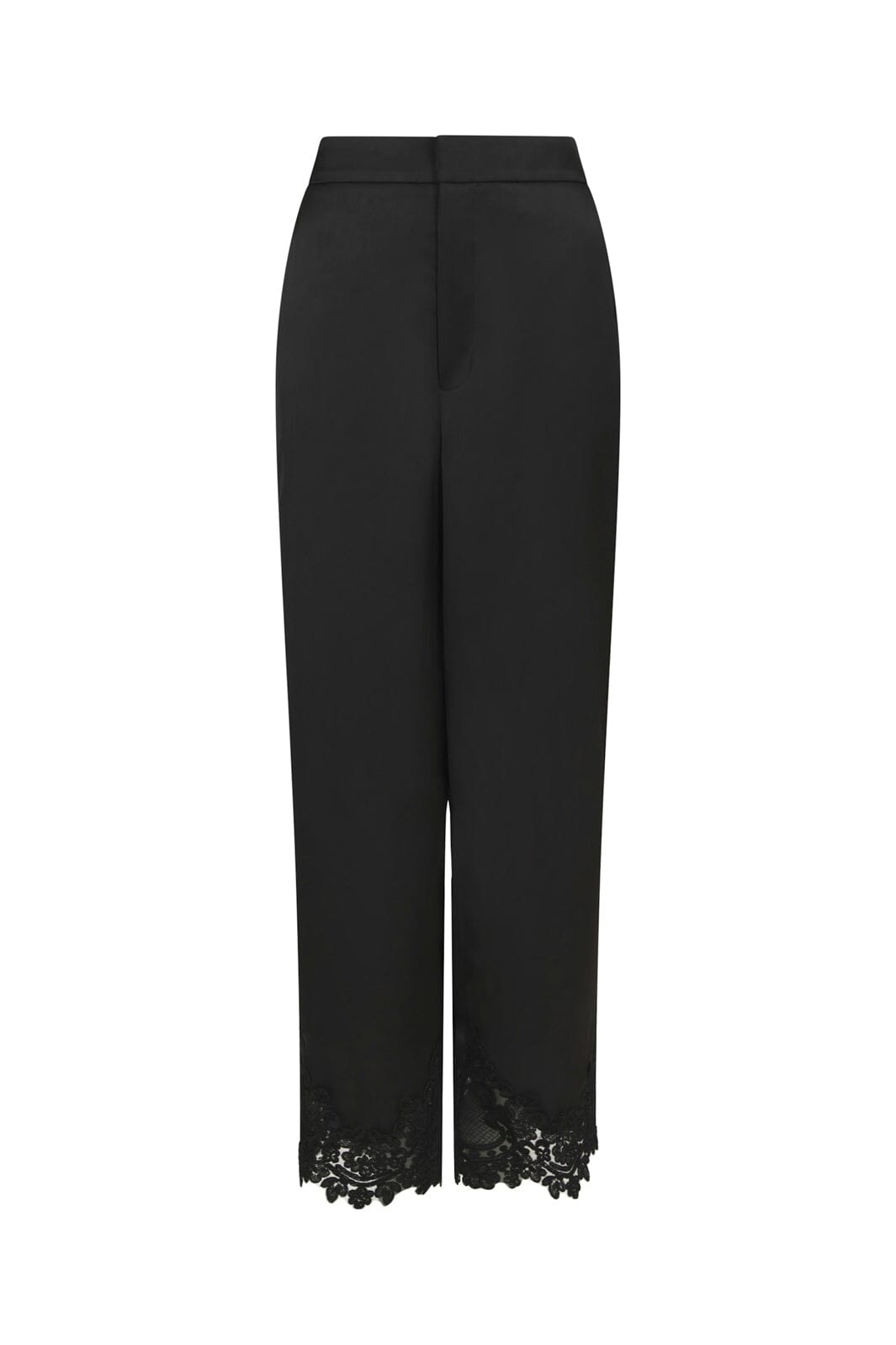 Neo Noir - Emery Heavy Sateen Lace Pants 170662 - 100 - Black