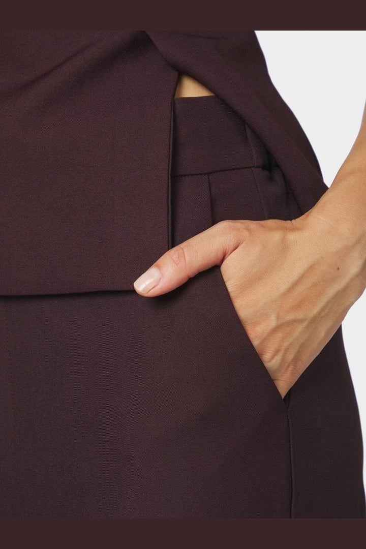 Neo Noir - Emmett Structure Pants 165357 - 345 - Chocolate Plum