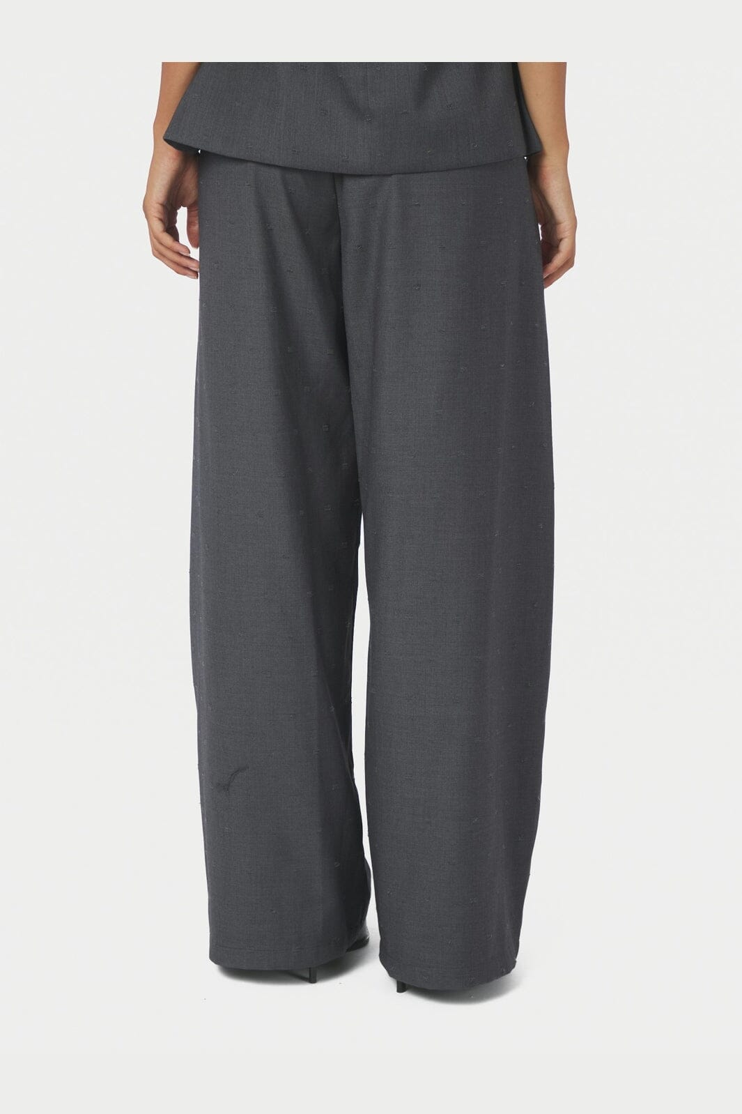 Neo Noir - Essiall Dobby Suit Pants 171097 - 133 - Grey Melange