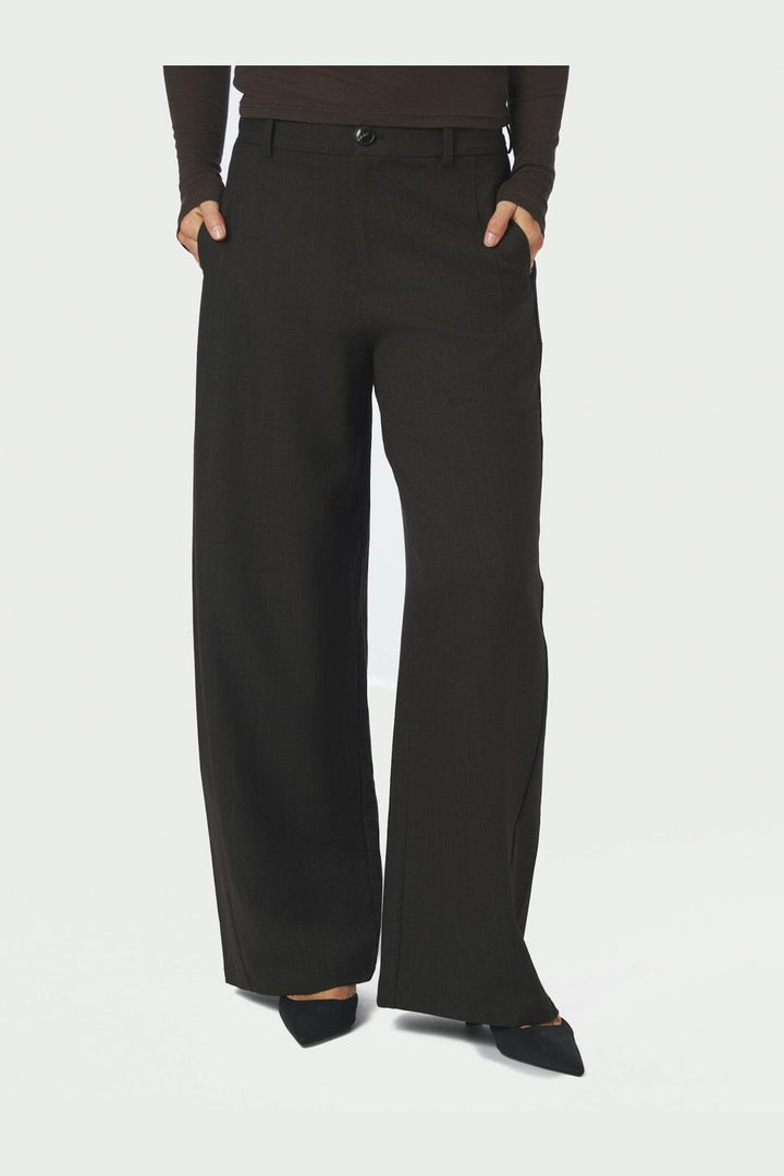 Neo Noir - Essiall Pinstripe Pants 170084 - 132 - Antracit