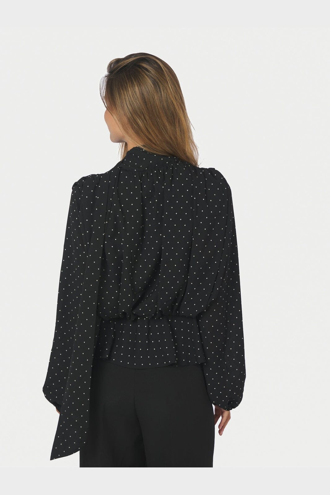 Neo Noir - Ettalie Dot Blouse 171098 - 100 - Black