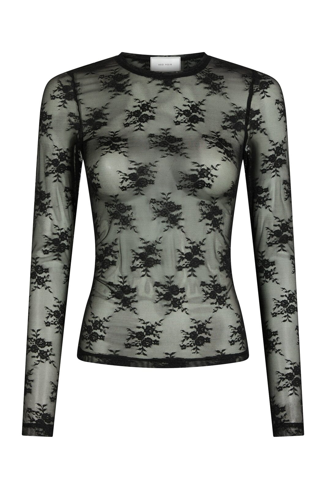Neo Noir - Evania Mesh Blouse 170167 - 100 - Black