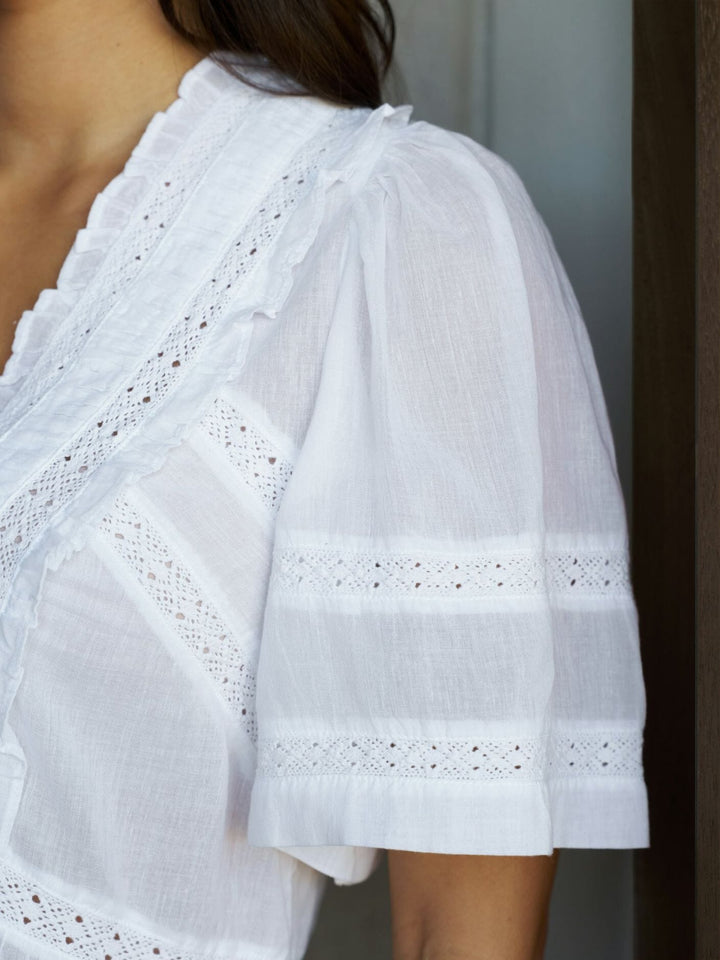 Neo Noir - Evienne S Voile Top 161856 - 120 - White Toppe 