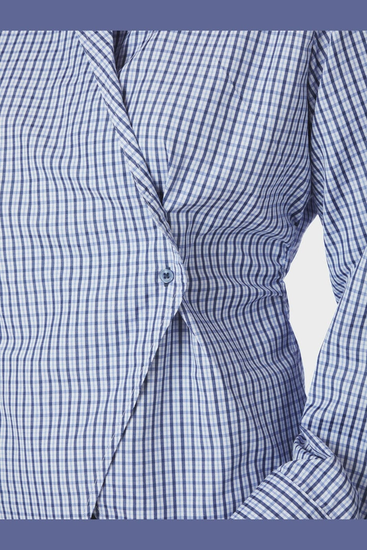 Neo Noir - Fenli Check Shirt 169775 - 140 - Blue