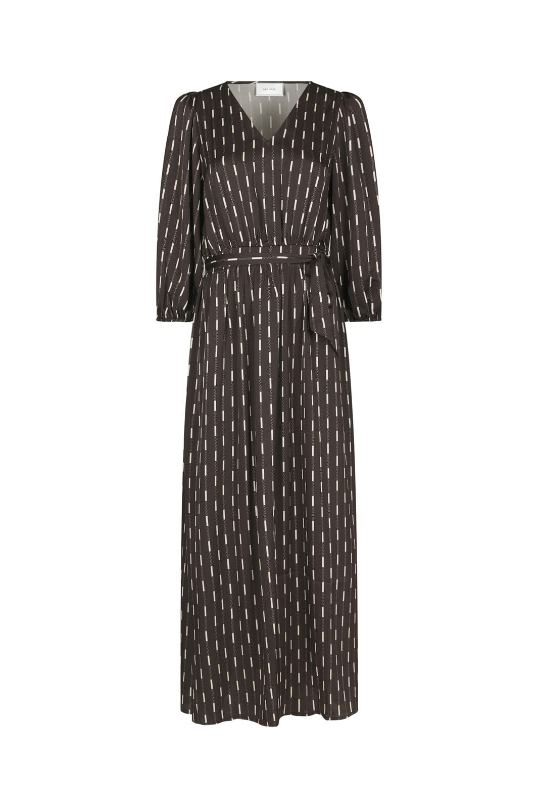 Neo Noir - Filene Print Dress 171004 - 676 - Dark Brown