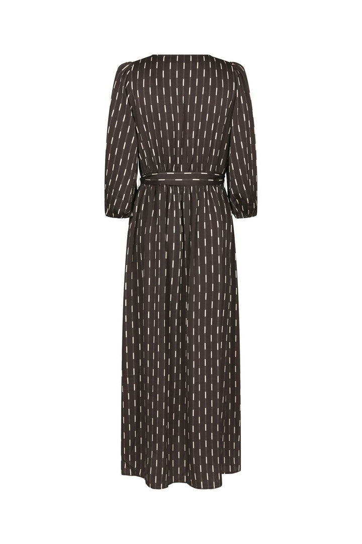 Neo Noir - Filene Print Dress 171004 - 676 - Dark Brown