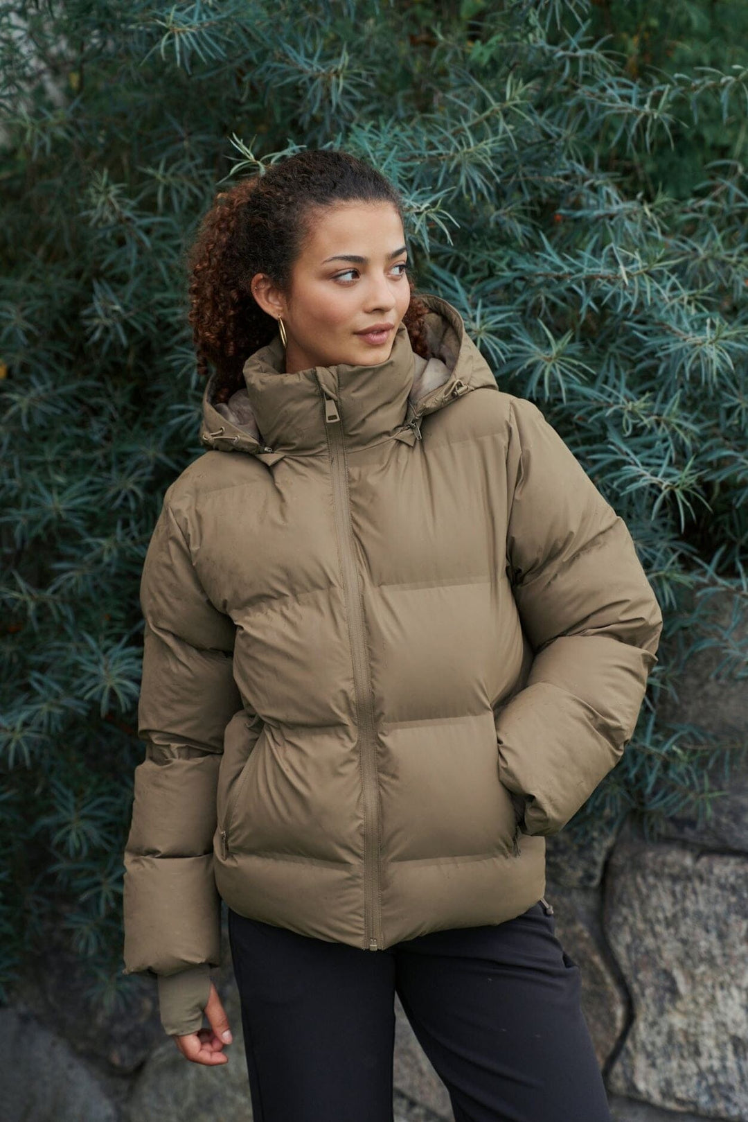 Neo Noir - Fox C Puffer Jacket - Dark Taupe Jakker 