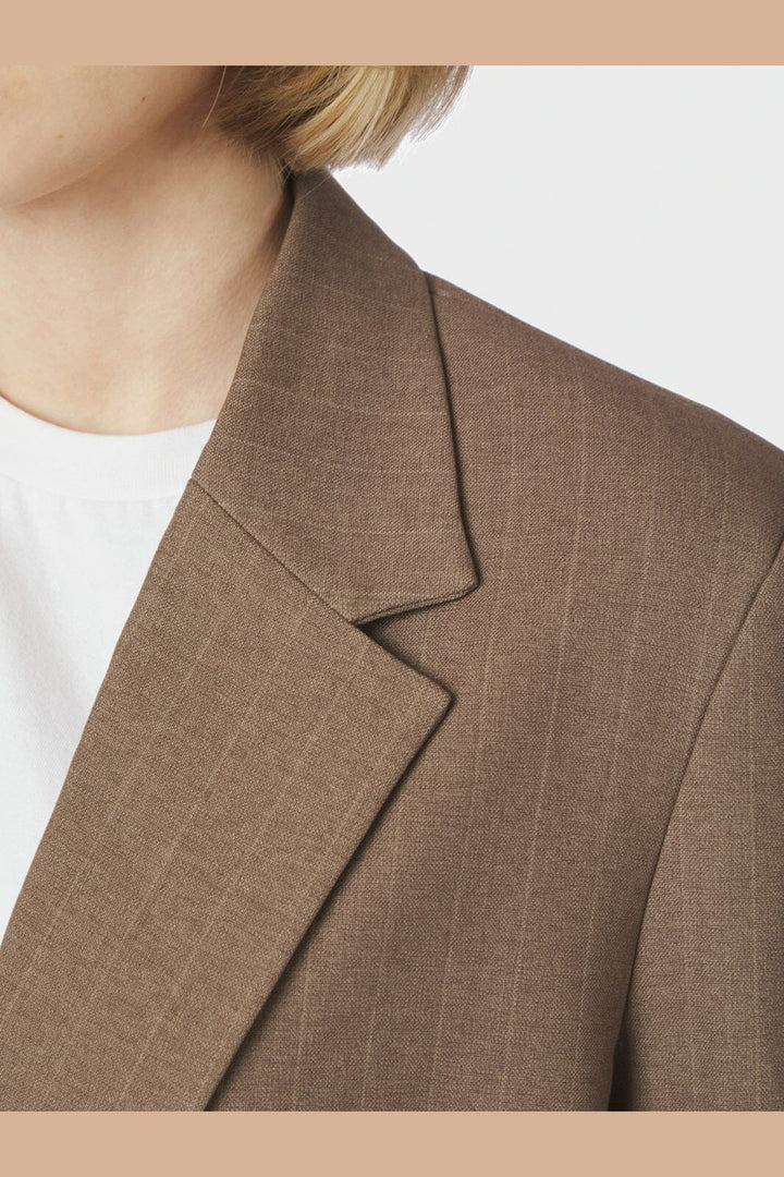 Neo Noir - Gaby Pinstripe Blazer 168204 - 214 - Taupe