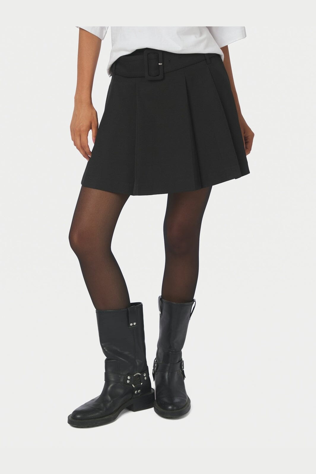 Neo Noir - Irelia Struture Skirt 171142 - 100 - Black
