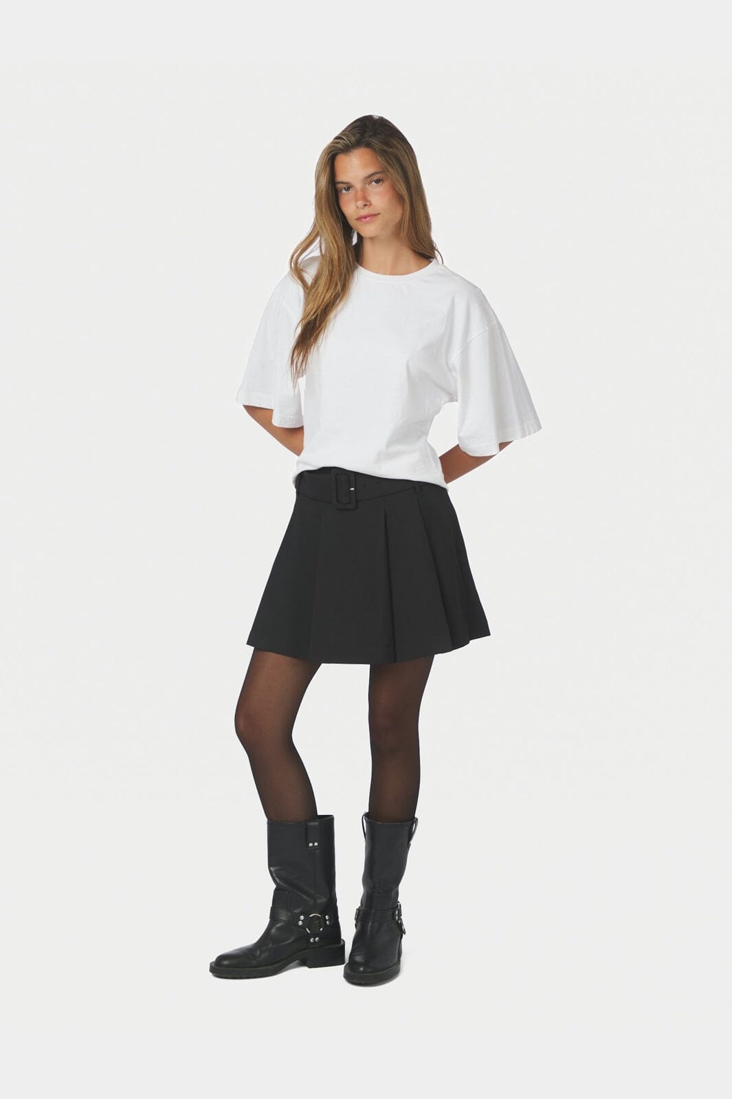 Neo Noir - Irelia Struture Skirt 171142 - 100 - Black