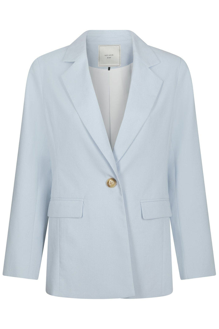 Neo Noir - Jarmon Linen Blazer 170165 - 145 - Light Blue Blazere 