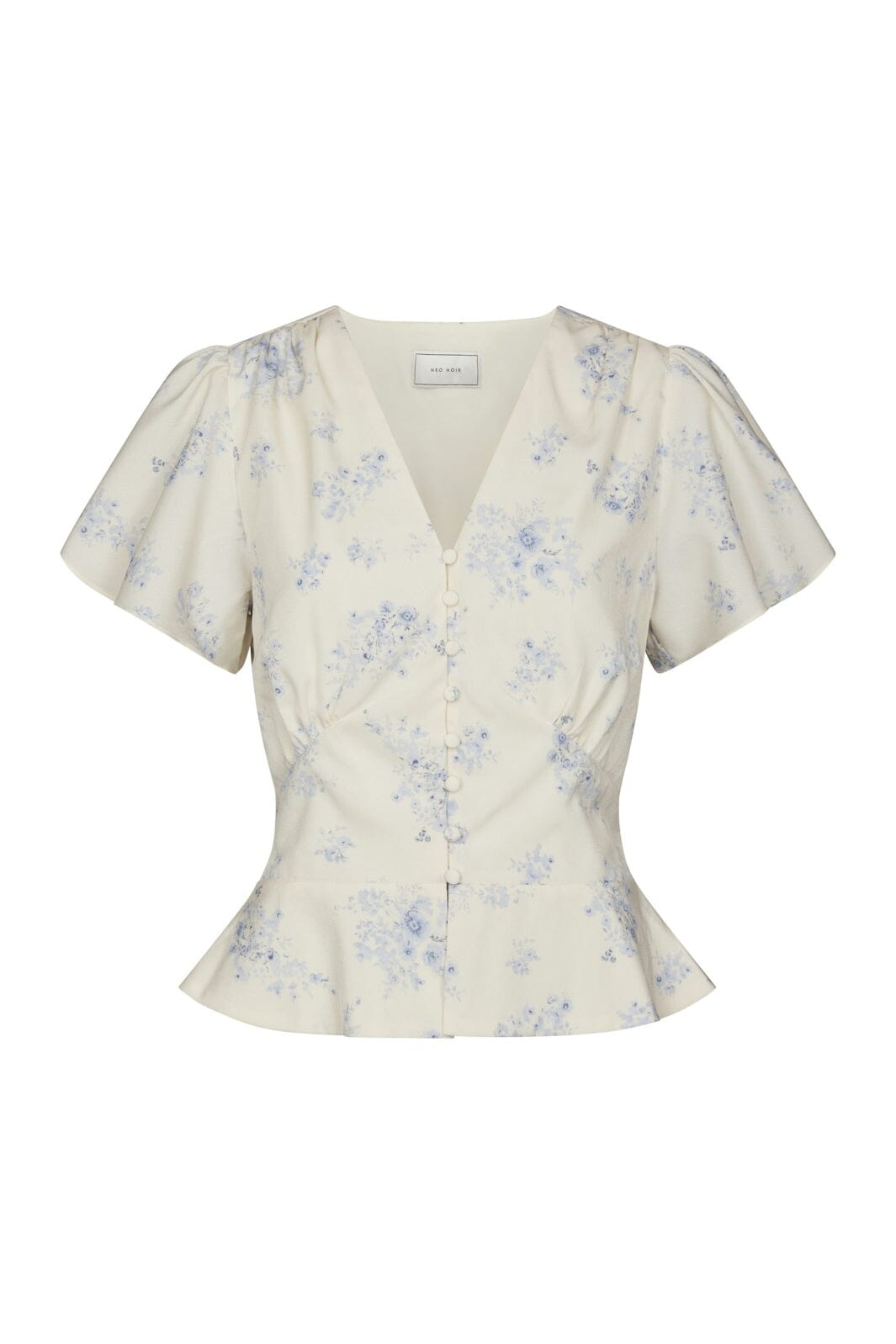 Neo Noir - Jasmin Delicate Flower Blouse 168873 - 122 - Creme