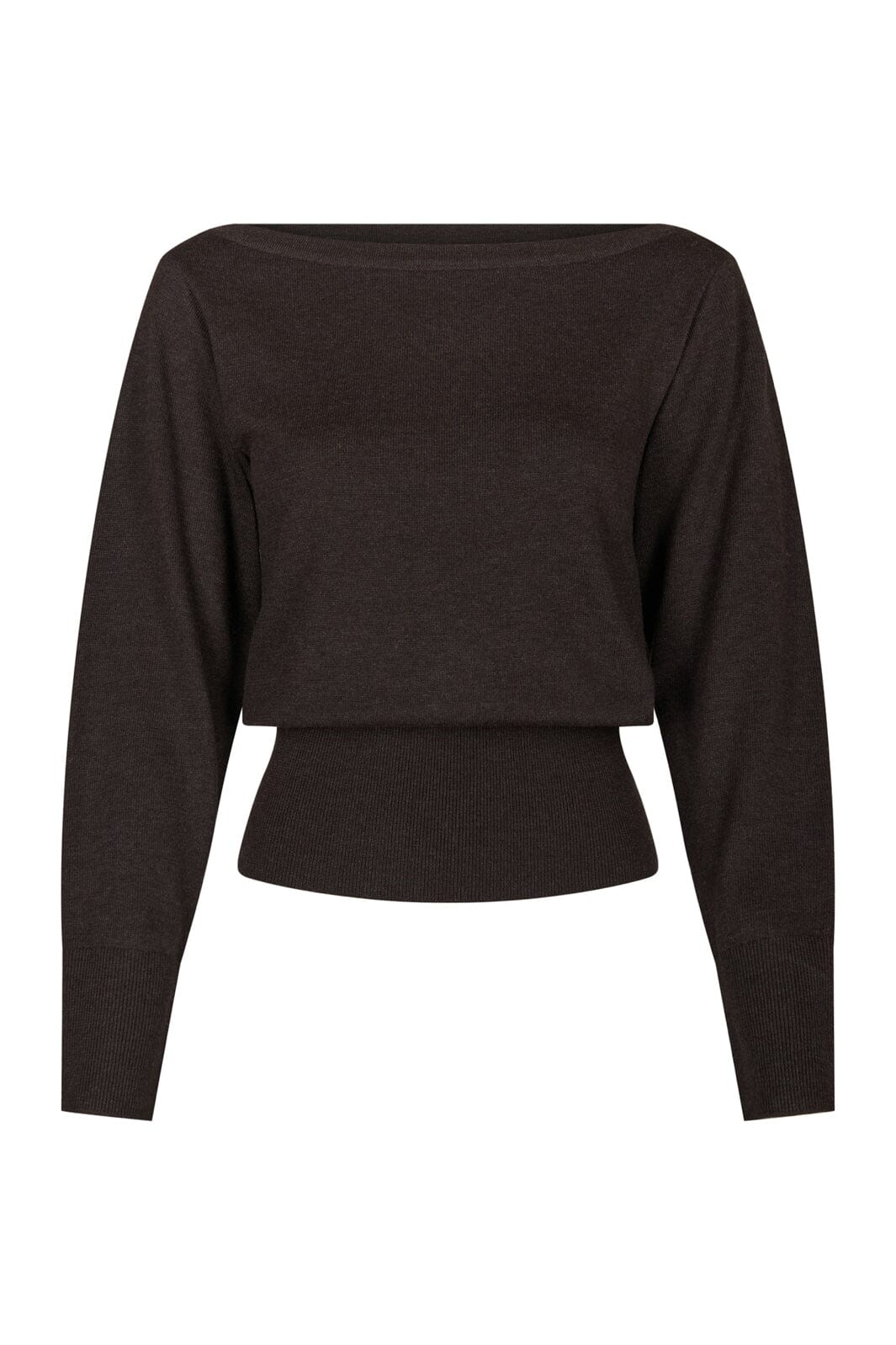 Neo Noir - Jessen Knit Blouse 169621 - 205 - Brown Melange