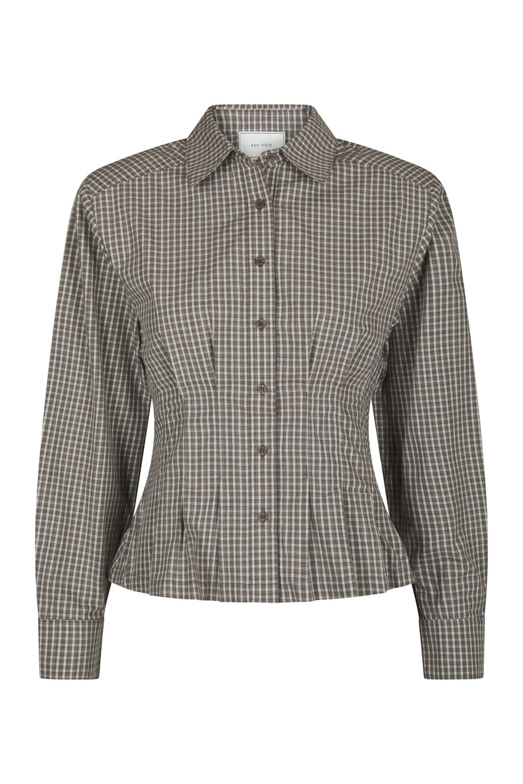 Neo Noir - Jonelle Check Shirt 170987 - 830 - Dusty Grey