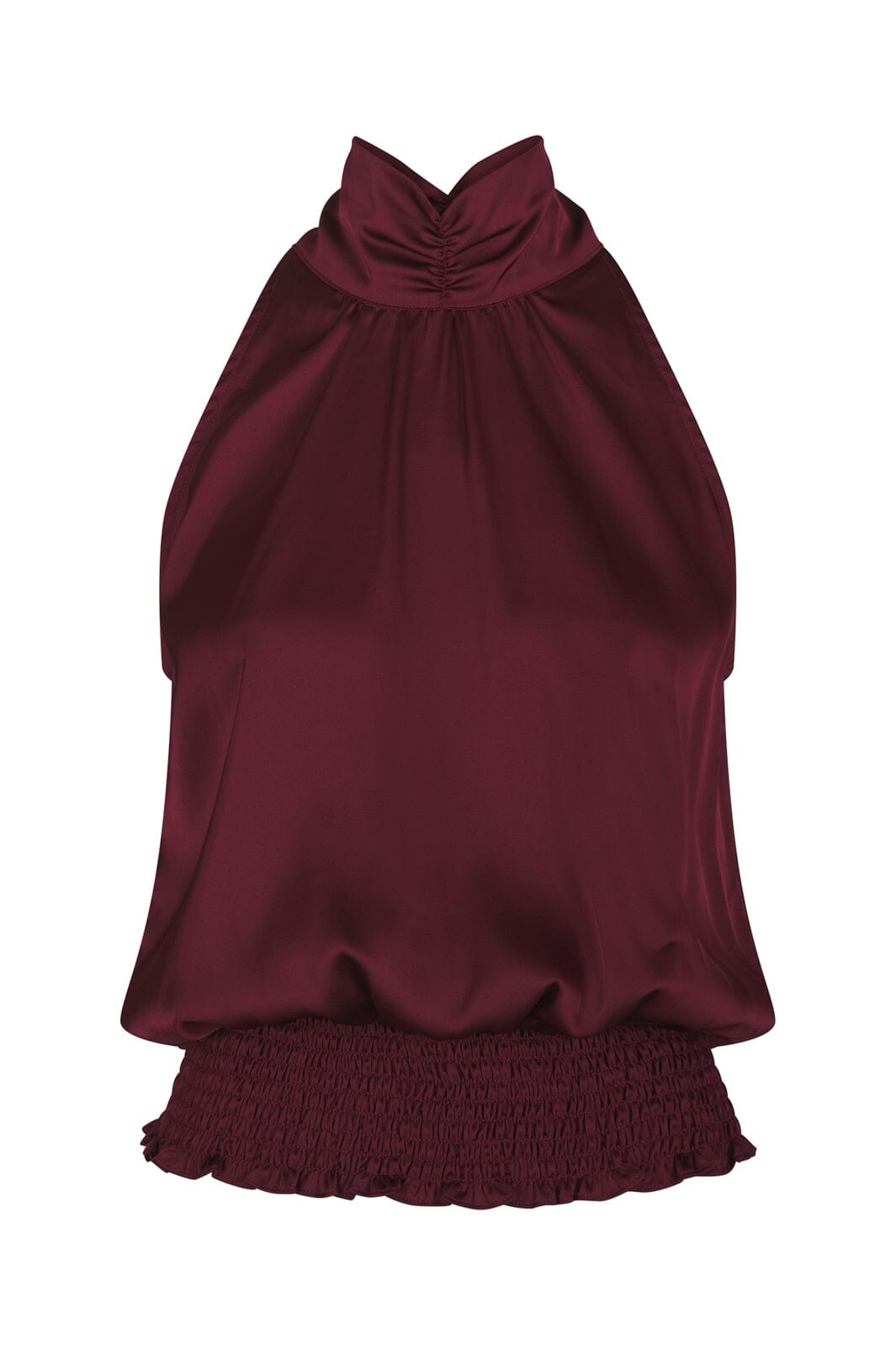 Neo Noir - Jos Drapy Satin Top 167311 - 174 - Burgundy