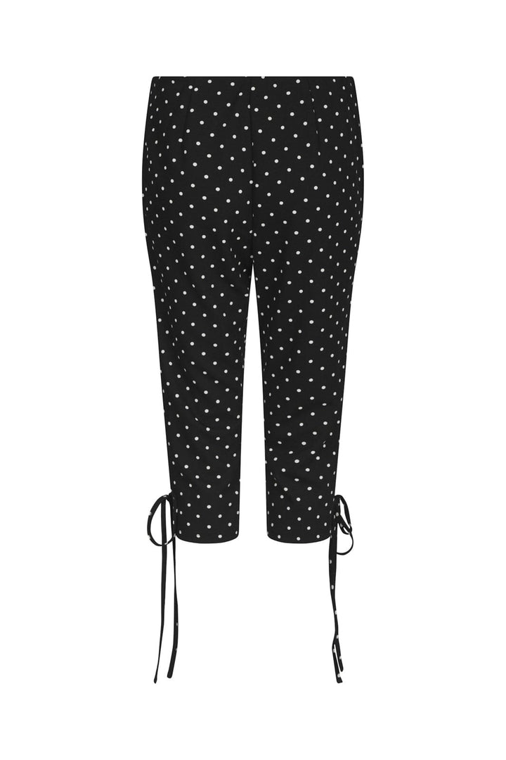 Neo Noir - Juan Dot Capri Pants 171224 - 100 - Black