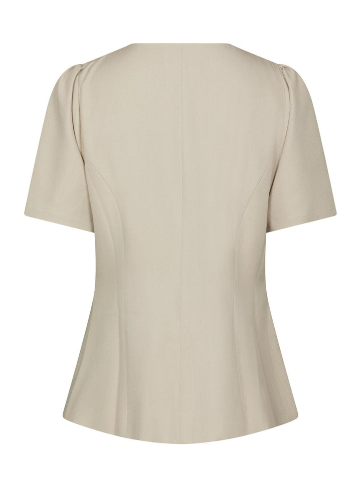 Neo Noir - Jules Structure Blouse 165065 - 122 - Creme Bluser 