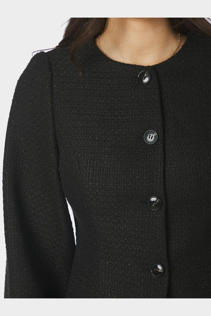 Neo Noir - Junette Boucle Jacket 170179 - 100 - Black