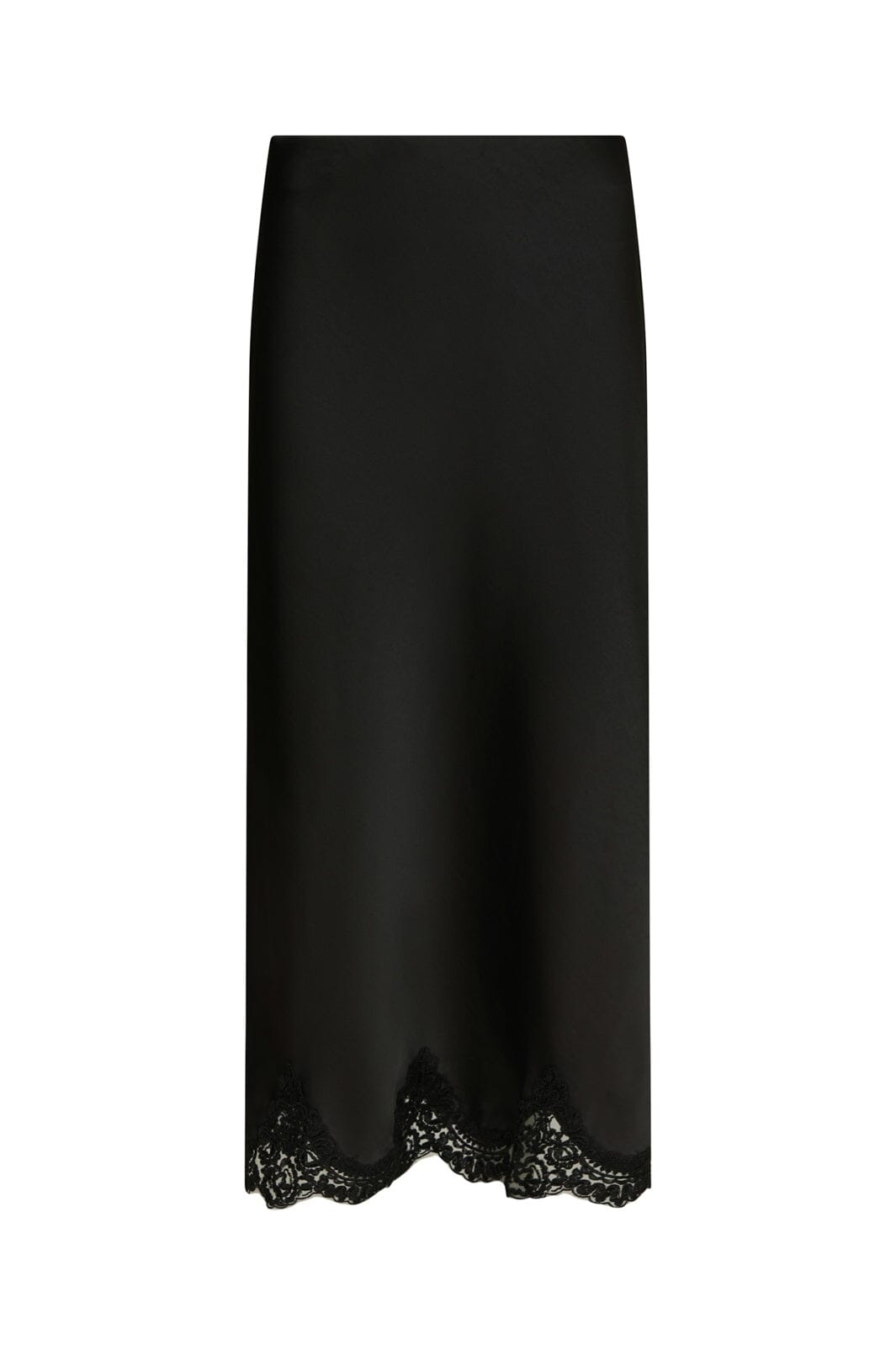 Neo Noir - Kallista Heavy Sateen Lace Skirt 171263 - 100 - Black