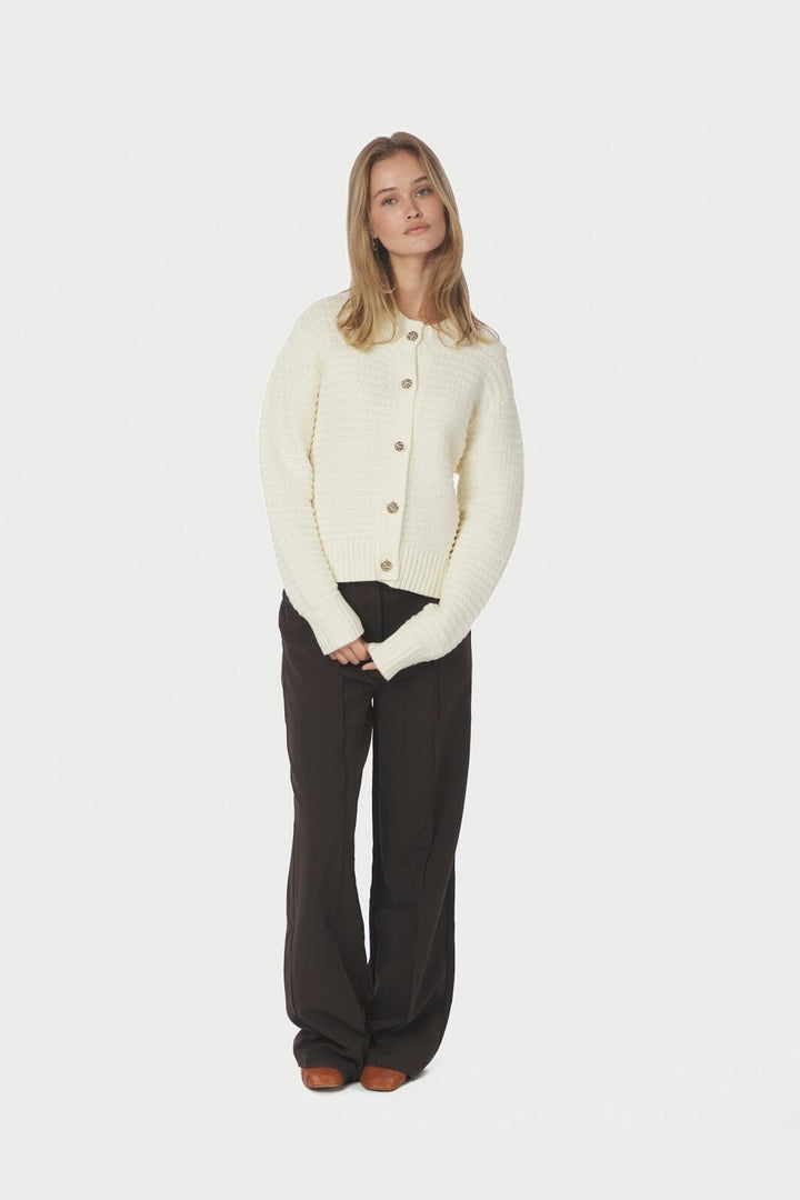 Neo Noir - Kamilli Knit Cardigan 165995 - 122 - Creme