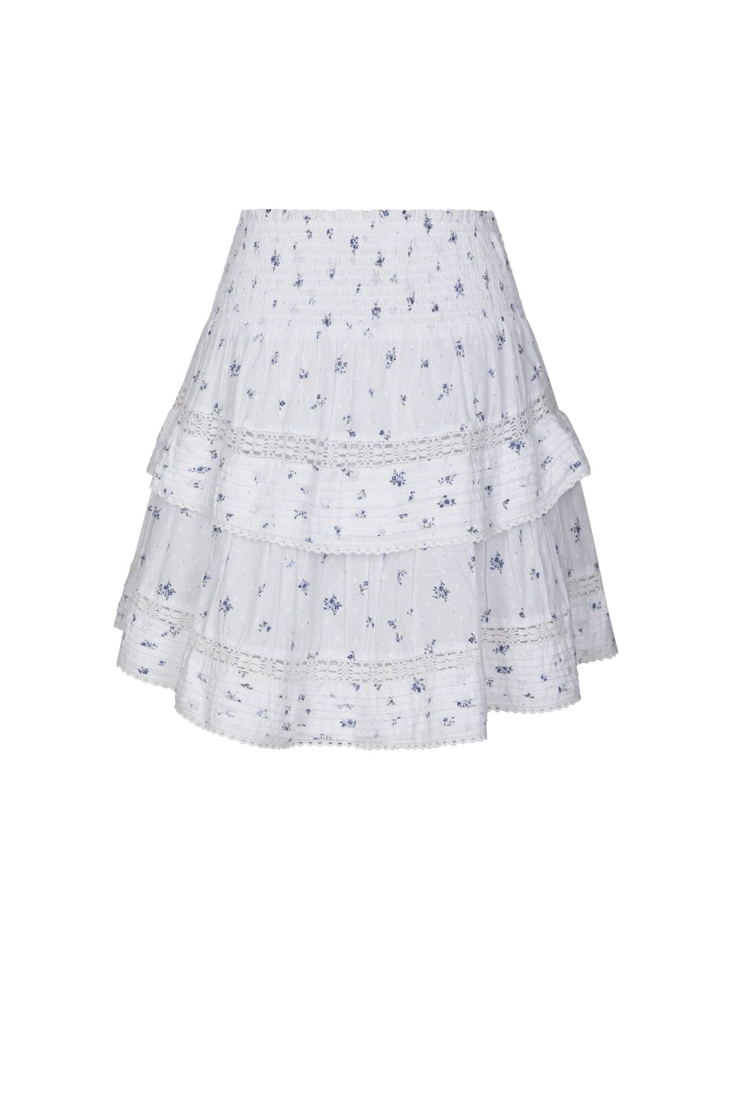 Neo Noir - Kenia Flower Dobby Skirt 166046 - 978 - Blue Flower