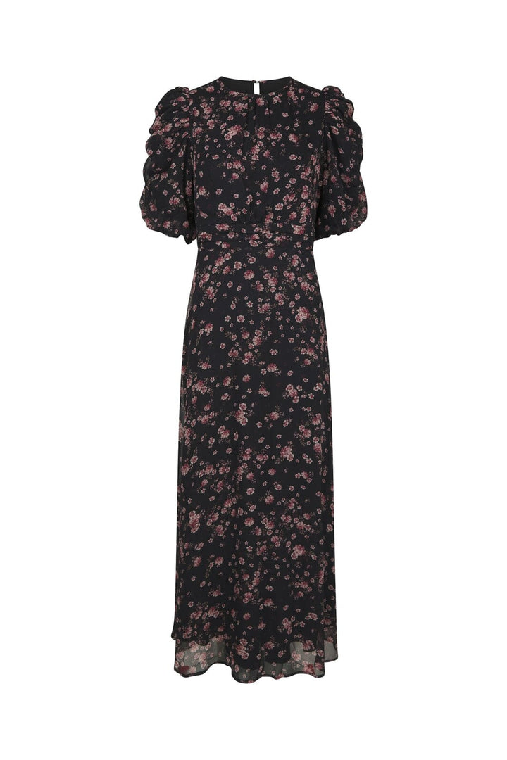 Neo Noir - Kikka Mini Flower Dress 170468 - 100 - Black